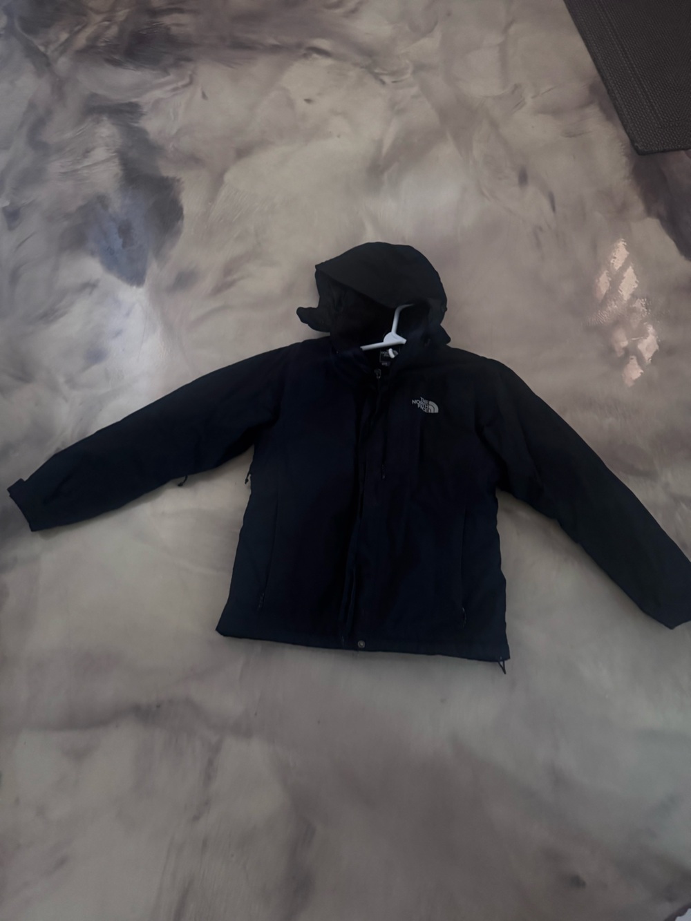 The North Face Men's Black Hooded Raincoat
